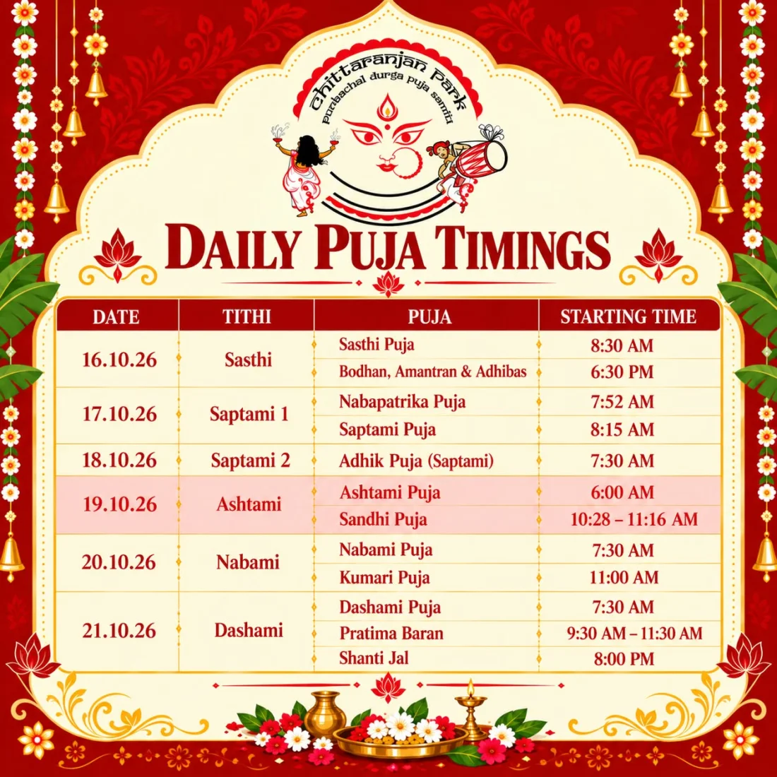 E Block Durga Puja 2